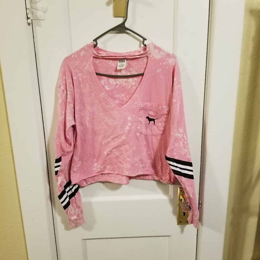 Pink crop shirt